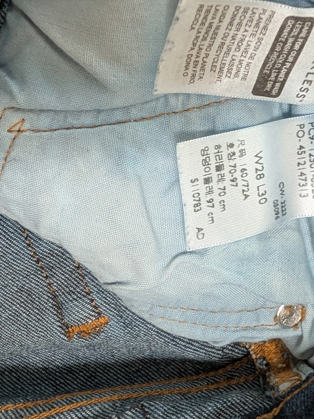 Levi's 501 Dark Blue Women's High-Waist Jeans - Picture 4 of 6